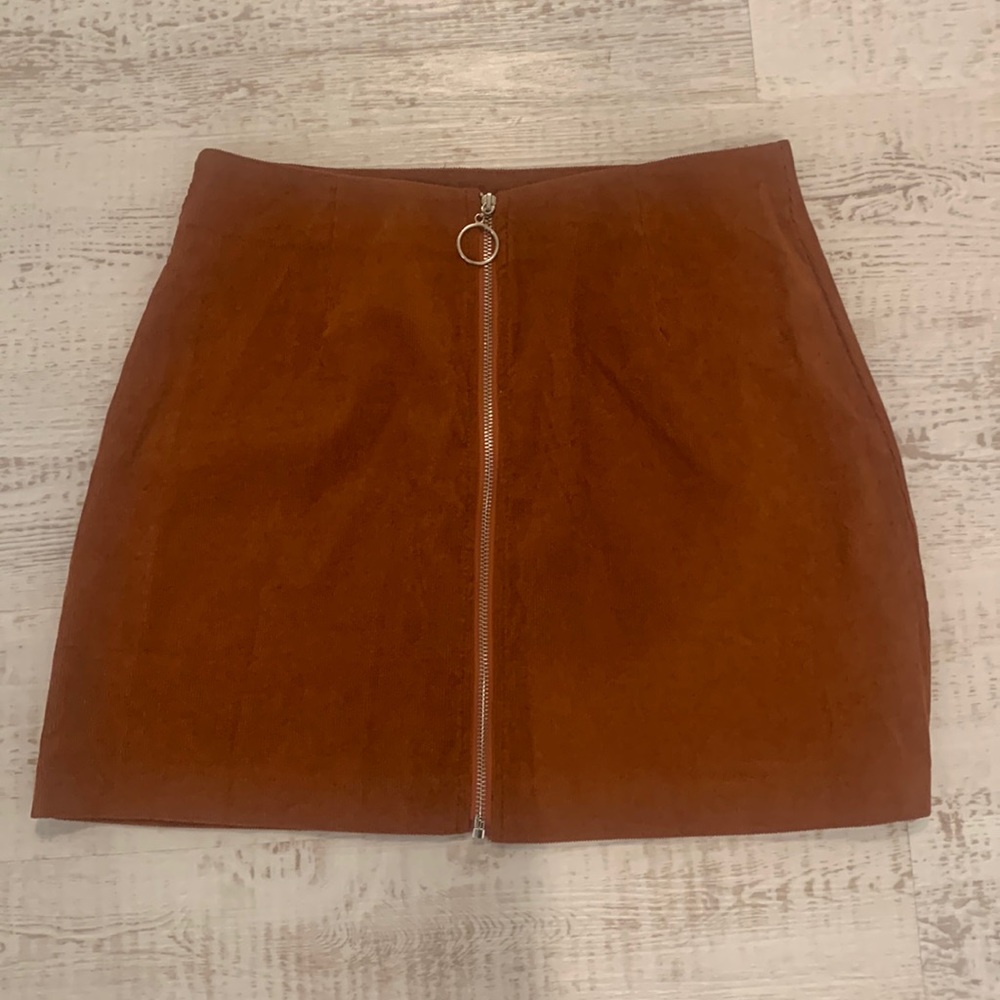 Corduroy Brown Skirt